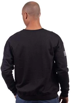 Army PT Style Sweatshirt | U.S. Military Physical Training Infantry Workout Long Sleeve Fleece Crewneck Sweater, Black-(CrewBLK,L) -T-Shirt Store 312CunyujgL