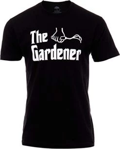 The Gardener | Funny Gardening Vegetable Flower Garden Hobby Joke T-Shirt For Men Women Dad Grandpa-(Adult,M) Black