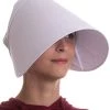 Ann Arbor T-shirt Co. Handmaid's Bonnet | Historic Costume Wings Cotton Handmaiden Cosplay Hat -T-Shirt Store 31681QED2GL