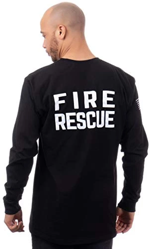 Fire & Rescue Maltese Cross | Firefighter Fire Courage Honor Men Women Long Sleeve T-Shirt 4 Fire & Rescue Maltese Cross | Firefighter Fire Courage Honor Men Women Long Sleeve T-Shirt - Image 2