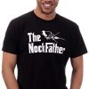 The Nockfather | Funny Bowhunter Bow Hunting Hunter Archery Joke T-Shirt For Men Women Dad Grandpa-(Adult,2XL) Black -T-Shirt Store 31CY4bJ3LJL