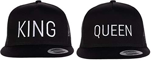 Ann Arbor T-shirt Co. King & Queen Matching Hats | Couples Caps For Mr. Mrs. Husband Wife Boyfriend Girlfriend 3 Ann Arbor T-shirt Co. King & Queen Matching Hats | Couples Caps For Mr. Mrs. Husband Wife Boyfriend Girlfriend