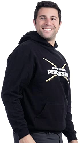 Ann Arbor T-shirt Co. Weapons Of Mass Percussion | Funny Drum Drummer Music Drumming Band Hooded Sweatshirt Hoody 4 Ann Arbor T-shirt Co. Weapons Of Mass Percussion | Funny Drum Drummer Music Drumming Band Hooded Sweatshirt Hoody - Image 2