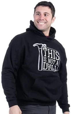 Ann Arbor T-shirt Co. This Is Not A Drill | Funny Hammer Repair Dad Joke Tool Shop Humor Grandpa Hooded Sweatshirt Hoody -T-Shirt Store 31ODFIv1DNL