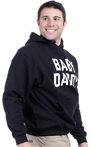 Ann Arbor T-shirt Co. Baby Daddy | Funny New Father, Father's Day Dad Gift Humor Joke Hooded Sweatshirt Hoody - (Hoodie,L) 4 Ann Arbor T-shirt Co. Baby Daddy | Funny New Father, Father's Day Dad Gift Humor Joke Hooded Sweatshirt Hoody - (Hoodie,L) - Image 2