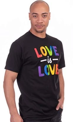 Love Is Love | Lesbian Gay Bisexual Transgender Ally Progressive LGBTQ Unisex Women Men T-Shirt -T-Shirt Store 31PNZaPxlQL