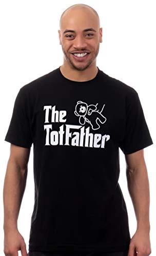 The Totfather | Funny Toddler Dad Tot Humor Father Of 2 3 4 Year Old T-Shirt For Men-(Adult,3XL) Black 4 The Totfather | Funny Toddler Dad Tot Humor Father Of 2 3 4 Year Old T-Shirt For Men-(Adult,3XL) Black - Image 2