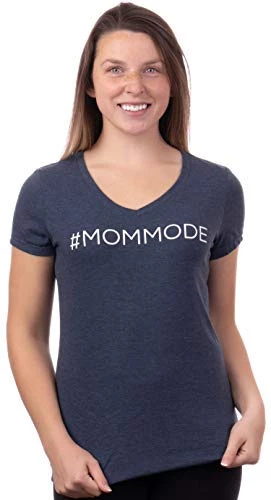 #MOMMODE (Mom Mode) | Funny Sons Daughters Kid Kids Mom Mommy V-Neck T-Shirt Women-(Vneck,S) Vintage Navy 4 #MOMMODE (Mom Mode) | Funny Sons Daughters Kid Kids Mom Mommy V-Neck T-Shirt Women-(Vneck,S) Vintage Navy - Image 2