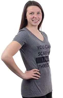 You Can't Scare Me, I Have Children | Funny Mom Mommy Mama Cute Joke Women V-Neck T-Shirt -T-Shirt Store 31YYlehNcbS
