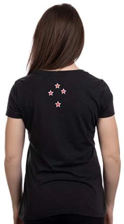 Kiwi New Zealand Pride | Silver Fern Southern Cross Women Girl Black T-Shirt Top-(Vneck,L) 9 Kiwi New Zealand Pride | Silver Fern Southern Cross Women Girl Black T-Shirt Top-(Vneck,L) -T-Shirt Store 31fYx1BhS5L