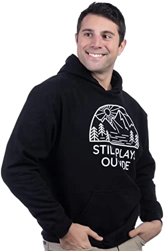 Ann Arbor T-shirt Co. Still Plays Outside | Funny Hiking Hiker Camping Camper Outdoors Men Women Hooded Sweatshirt Hoody - (Hoodie,M) 4 Ann Arbor T-shirt Co. Still Plays Outside | Funny Hiking Hiker Camping Camper Outdoors Men Women Hooded Sweatshirt Hoody - (Hoodie,M) - Image 2