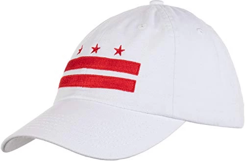 Washington DC Flag | D.C. Capitol Northern Virginia Low Fit Baseball Cap Dat Hat White 3 Washington DC Flag | D.C. Capitol Northern Virginia Low Fit Baseball Cap Dat Hat White