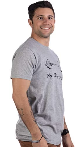 My Therapist (Barbell) | Funny Workout Working Out Weight Lifting Lifter Joke Man T-Shirt 5 My Therapist (Barbell) | Funny Workout Working Out Weight Lifting Lifter Joke Man T-Shirt - Image 3