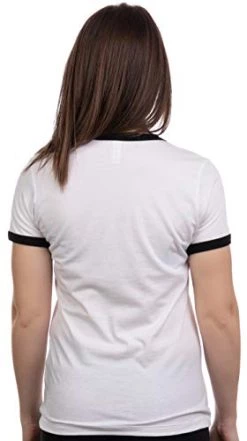 Retro New York City | Iconic NYC Lennon Ringer Vintage Women Girly T-Shirt Top-(Ringer,L) -T-Shirt Store 31yW7RX89gL