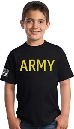 Kid's Army PT Style Shirt | U.S. Military Physical Training Infantry Child Boy Girl T-Shirt -T-Shirt Store 41 D9zoivAL. AC