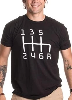 6 Speed Manual Transmission Shift Pattern | Car Buff Guy Mechanic Racing T-Shirt -T-Shirt Store 41 iYJZwdqL. AC
