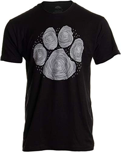 Paw Print Line Art | Artistic Illustration Nature Men Women Dog Cat Cool T-Shirt 7 Paw Print Line Art | Artistic Illustration Nature Men Women Dog Cat Cool T-Shirt - Image 5
