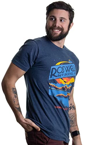 Roswell, NM Tourism | Funny Alien Extraterrestrial UFO Saucer Men Women T-Shirt 5 Roswell, NM Tourism | Funny Alien Extraterrestrial UFO Saucer Men Women T-Shirt - Image 3