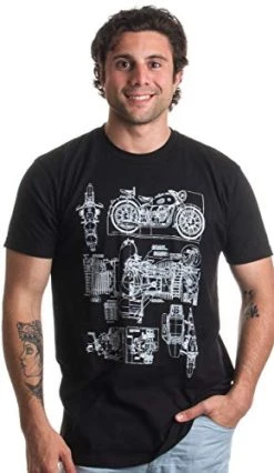 M-72 Motorcycle Engine Blow Out Diagram | Mechanic Schematic Art Unisex T-Shirt