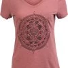 Aztec Sunstone | Ancient Mexican Calendar Sun Stone Spiritual V-Neck T-Shirt Top For Women 1 Aztec Sunstone | Ancient Mexican Calendar Sun Stone Spiritual V-Neck T-Shirt Top For Women -T-Shirt Store 410ZP80xxTL