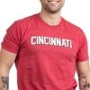 Cincinnati | Classic Retro Black Red Blue Grey Ohio City Pride Newport Fan Men Women T-Shirt -T-Shirt Store 410bXU1KPrL