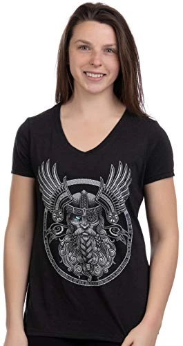 Odin | Norse Mythology God Valkyrie Valhalla Viking Raven Thor Women Top T-Shirt 4 Odin | Norse Mythology God Valkyrie Valhalla Viking Raven Thor Women Top T-Shirt - Image 2