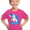 Birthday Girl Unicorn | Neon Pink Unicorn B-Day Party Top Girls' Unisex T-Shirt - (Youth,S) -T-Shirt Store 410oaqbkteL