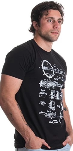 Original 1885 Banjo Patent Drawing | Banjo Player History Art Unisex T-Shirt-(Adult,L) Black 6 Original 1885 Banjo Patent Drawing | Banjo Player History Art Unisex T-Shirt-(Adult,L) Black - Image 4