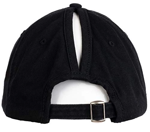 Bad Hair Day | Ponytail Dad Hat, Boating Lake Hiking Beach Pony Tail Low Cap - Black 6 Bad Hair Day | Ponytail Dad Hat, Boating Lake Hiking Beach Pony Tail Low Cap - Black - Image 4