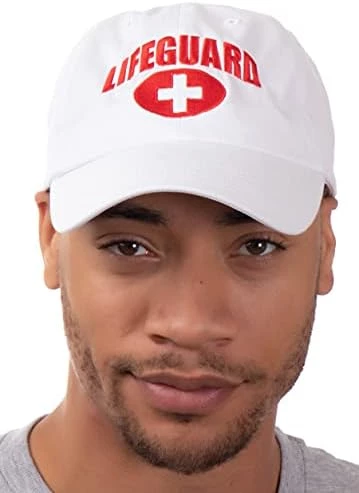 Ann Arbor T-shirt Co. Lifeguard Hat | Professional Guard Red Baseball Cap Men Women Costume Uniform 8 Ann Arbor T-shirt Co. Lifeguard Hat | Professional Guard Red Baseball Cap Men Women Costume Uniform - Image 6