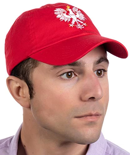 Poland Pride | Vintage Style, Retro Polish Eagle Polska Low Baseball Cap Dad Hat Red 4 Poland Pride | Vintage Style, Retro Polish Eagle Polska Low Baseball Cap Dad Hat Red - Image 2