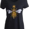 Queen Bee | Funny, Cute, Cool Boss Lady Crown Alpha Top, Women's V-Neck T-Shirt 1 Queen Bee | Funny, Cute, Cool Boss Lady Crown Alpha Top, Women's V-Neck T-Shirt -T-Shirt Store 413R8w2UloL 1