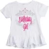 Birthday Girl Princess | Princess Party Tiara B-Day Top Girly Ruffle T-Shirt - (Ruffle,M) White 2 Birthday Girl Princess | Princess Party Tiara B-Day Top Girly Ruffle T-Shirt - (Ruffle,M) White -T-Shirt Store 413rUxBKdBL