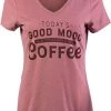 Today's Good Mood Is Sponsored By Coffee | Funny Cute Sarcastic Sassy Saying Women's V-Neck T-Shirt 2 Today's Good Mood Is Sponsored By Coffee | Funny Cute Sarcastic Sassy Saying Women's V-Neck T-Shirt -T-Shirt Store 4141YROrhOL