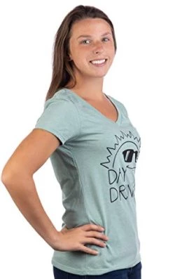 Day Drinkin' | Funny Cute Drinking Joke Daydrinking Saying Phrase Women's V-Neck T-Shirt -T-Shirt Store 415EXFCS4dL