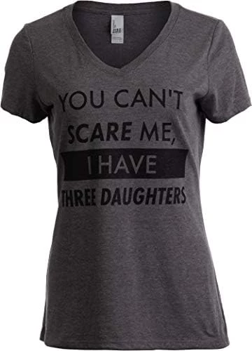 You Can't Scare Me, I Have Children | Funny Mom Mommy Mama Cute Joke Women V-Neck T-Shirt 17 You Can't Scare Me, I Have Children | Funny Mom Mommy Mama Cute Joke Women V-Neck T-Shirt - Image 15
