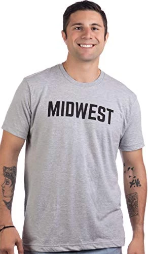 Midwest | Classic Retro City Grey Midwestern America Vintage Men Women T-Shirt-(Adult,3XL) 4 Midwest | Classic Retro City Grey Midwestern America Vintage Men Women T-Shirt-(Adult,3XL) - Image 2