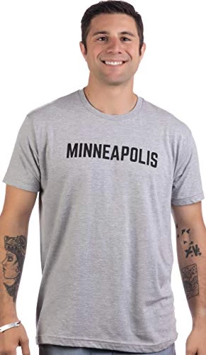 Minneapolis | Classic Retro City Grey Style Minnesota Nice St. Paul Men Women T-Shirt-(Grey,3XL) 4 Minneapolis | Classic Retro City Grey Style Minnesota Nice St. Paul Men Women T-Shirt-(Grey,3XL) - Image 2