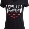 Split Happens | Funny Bowling Team, Bowler Pin Humor Women Fun Girly Top T-Shirt 2 Split Happens | Funny Bowling Team, Bowler Pin Humor Women Fun Girly Top T-Shirt -T-Shirt Store 416gcvcXqlL