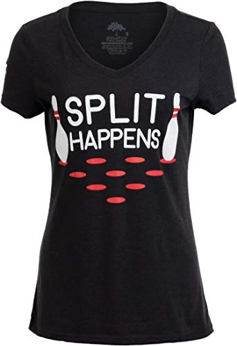 Split Happens | Funny Bowling Team, Bowler Pin Humor Women Fun Girly Top T-Shirt 3 Split Happens | Funny Bowling Team, Bowler Pin Humor Women Fun Girly Top T-Shirt