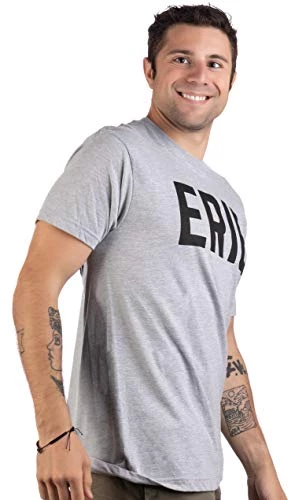 Erie | Classic Retro City Grey Pennsylvania PA Lake Presque Isle Men Women T-Shirt-(Adult,L) 5 Erie | Classic Retro City Grey Pennsylvania PA Lake Presque Isle Men Women T-Shirt-(Adult,L) - Image 3