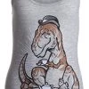 Tea Rex | Funny, Cute T-Rex Women's Workout Work-Out Exercise Fitness Tank Top -T-Shirt Store 416plGO4C5L 2