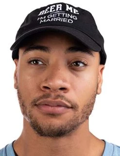 Ann Arbor T-shirt Co. Beer Me, I'm Getting Married | Black Groom Bachelor Party Baseball Cap Dad Hat -T-Shirt Store 416yk6hdu0L