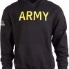 Ann Arbor T-shirt Co. ARMY PT Style Hoodie | U.S. Military Training Infantry Workout Fleece Hoody Sweatshirt