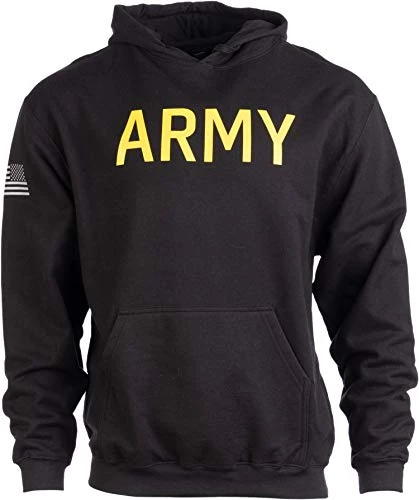 Ann Arbor T-shirt Co. ARMY PT Style Hoodie | U.S. Military Training Infantry Workout Fleece Hoody Sweatshirt 3 Ann Arbor T-shirt Co. ARMY PT Style Hoodie | U.S. Military Training Infantry Workout Fleece Hoody Sweatshirt