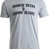 Drinkin' Beers & Growing Beards | Funny Drinking Buddies Beer Games Party T-Shirt -T-Shirt Store 417spP6SjRL 1