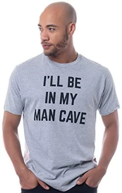 I'll Be In My Man Cave | Funny Dad Joke Grandpa Workshop Handyman Guy Stuff Dude Accessories Men Sign T-Shirt -T-Shirt Store 417zIwiPcxL