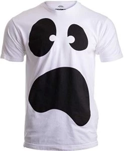 Silly Ghost Face | Spooky Halloween Ghoul Face Easy Costume Unisex T-Shirt
