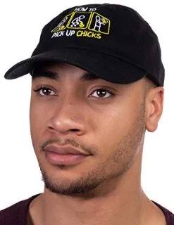 Ann Arbor T-shirt Co. How To Pick Up Chicks | Funny Sarcastic Sarcasm Joke Cap For Man Woman Baseball Dad Hat Black -T-Shirt Store 418ojIdhamL