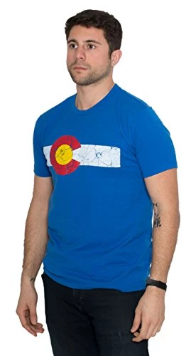 Colorado State Flag Distressed Unisex T-Shirt/Vintage Look CO Denver Tee 4 Colorado State Flag Distressed Unisex T-Shirt/Vintage Look CO Denver Tee - Image 2